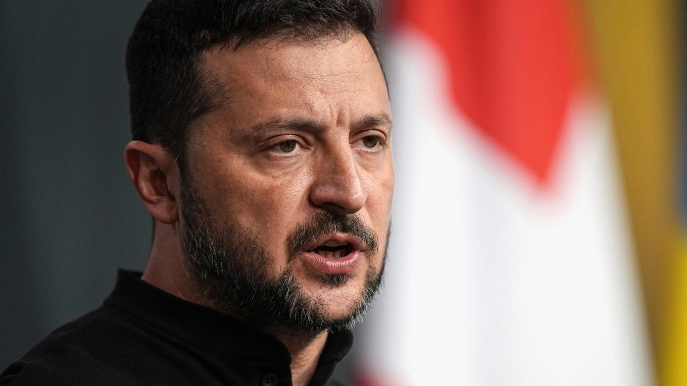Ukrainas president Volodymyr Zelenskyj. Arkivbild. Foto: Laurent Cipriani/AP/TT