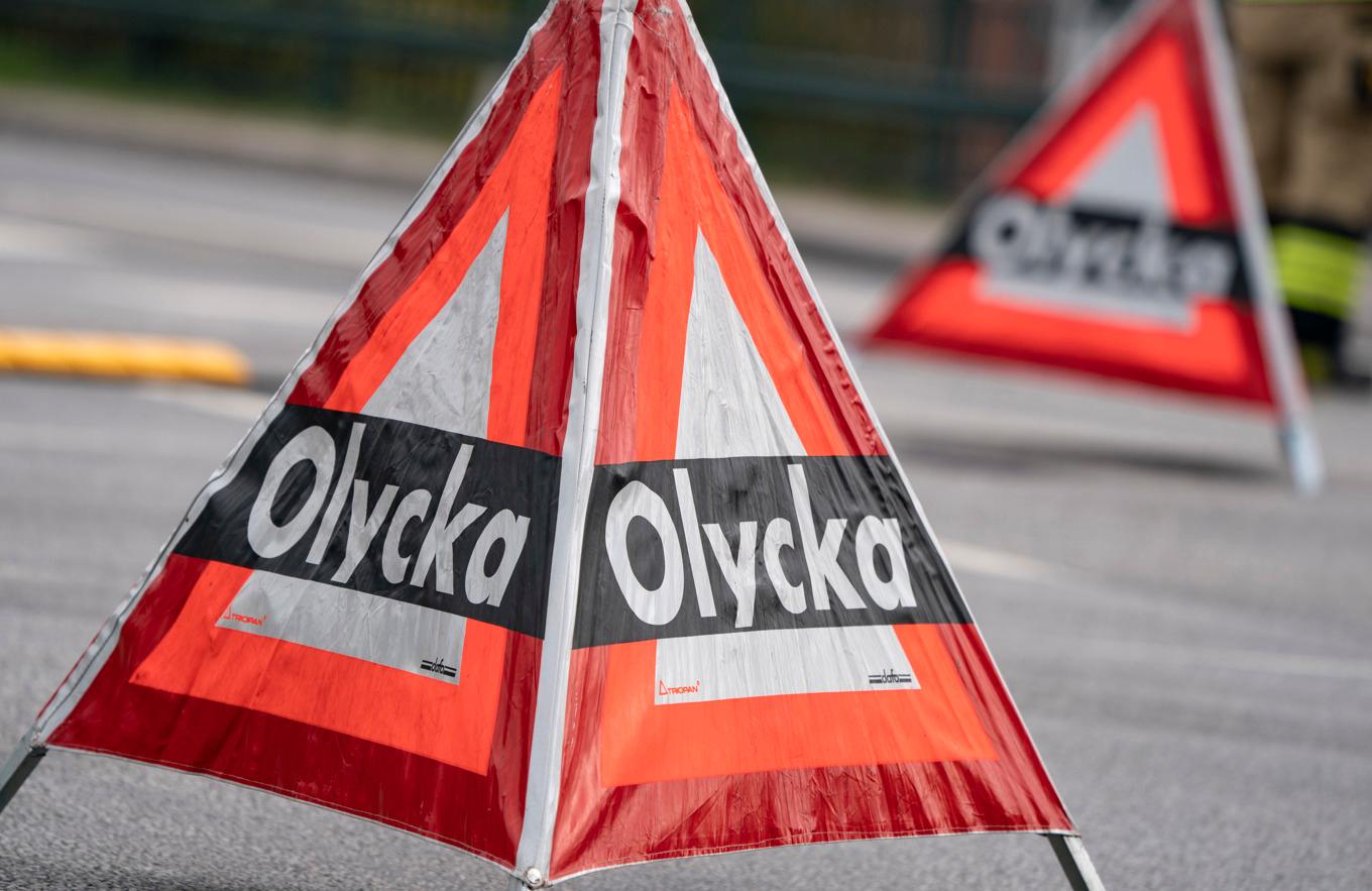 En person har blivit påbackad av en lastbil på en arbetsplats i Brålanda, Vänersborg. Arkivbild. Foto: Johan Nilsson/TT
