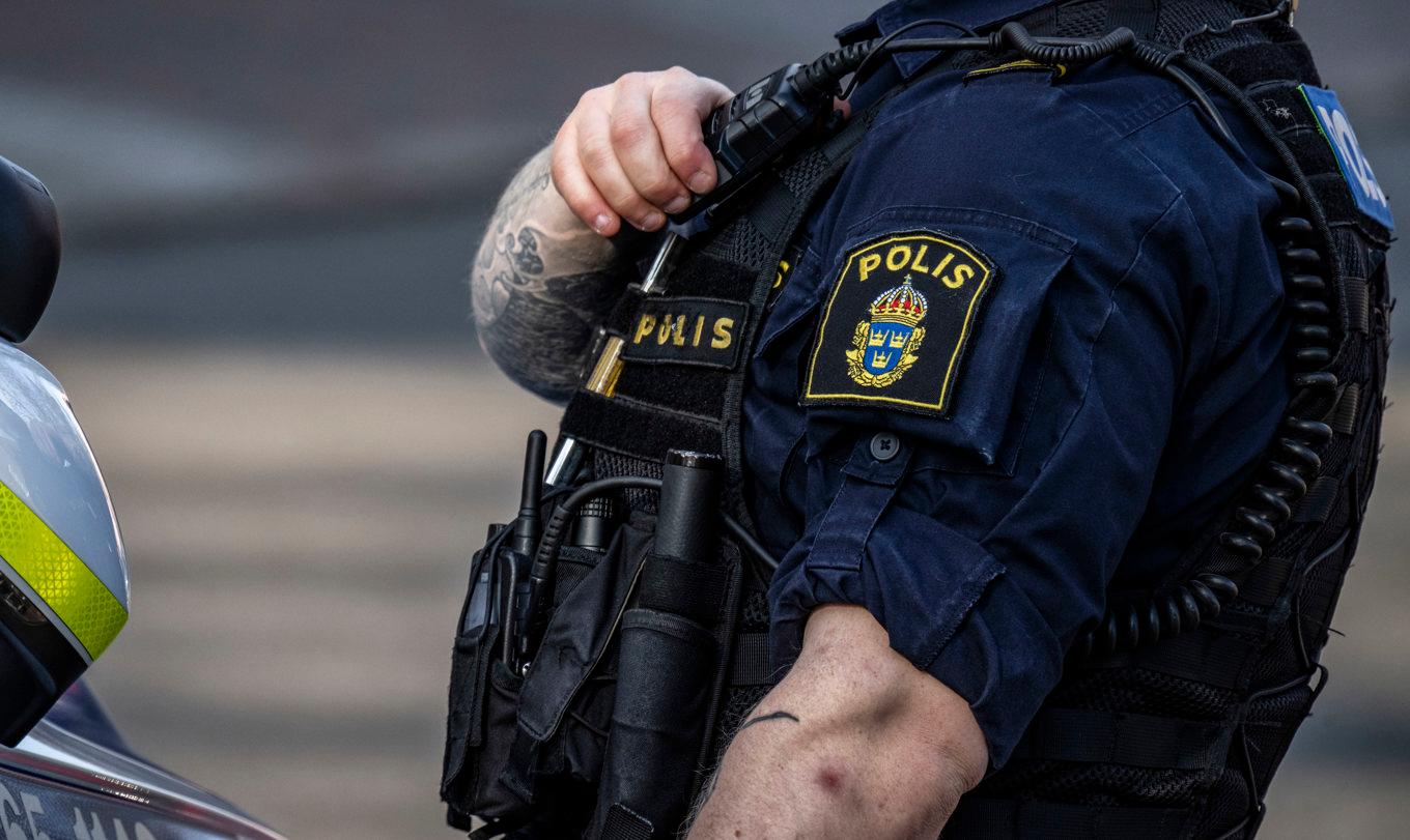 Polisen har gripit över 20 personer i Sverige i en insats mot gränsöverskridande brottslighet. Arkivbild. Foto: Johan Nilsson/TT
