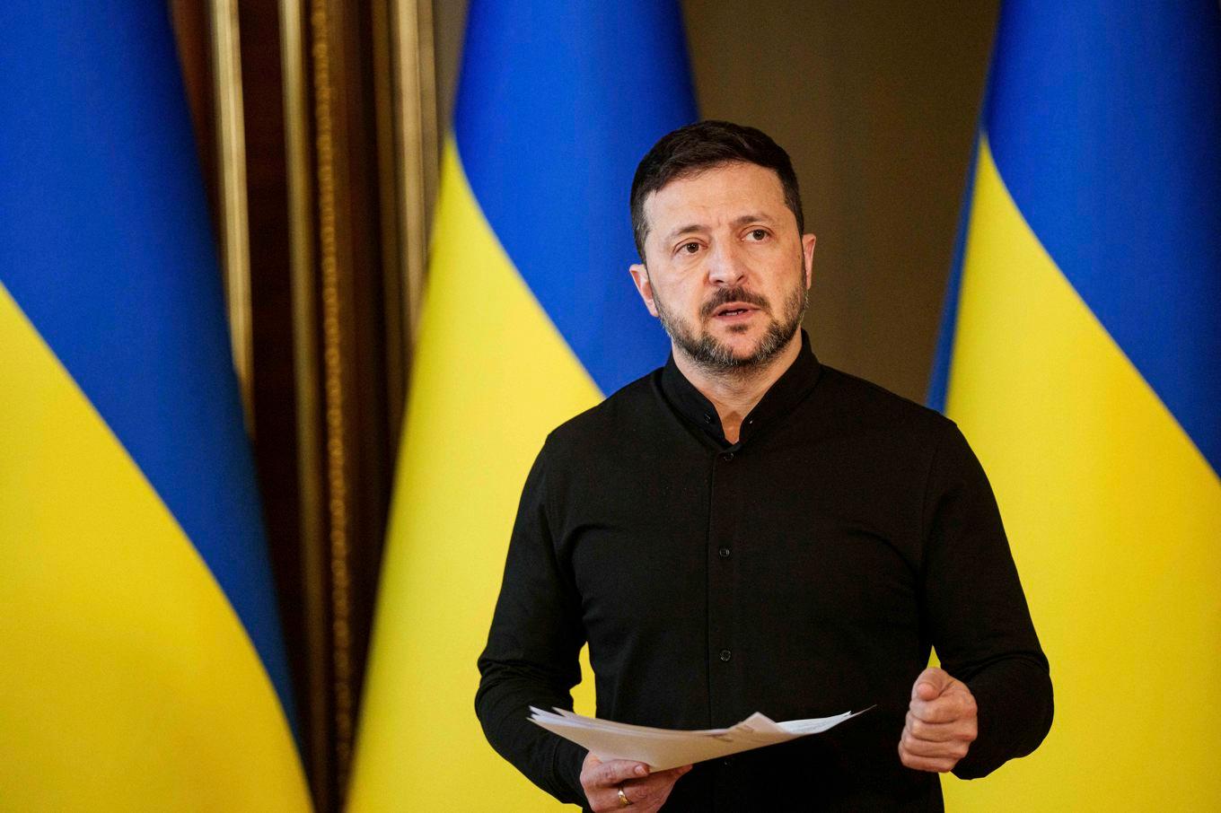 Ukrainas president Volodymyr Zelenskyj. Foto: Evgeniy Maloletka/AP/TT