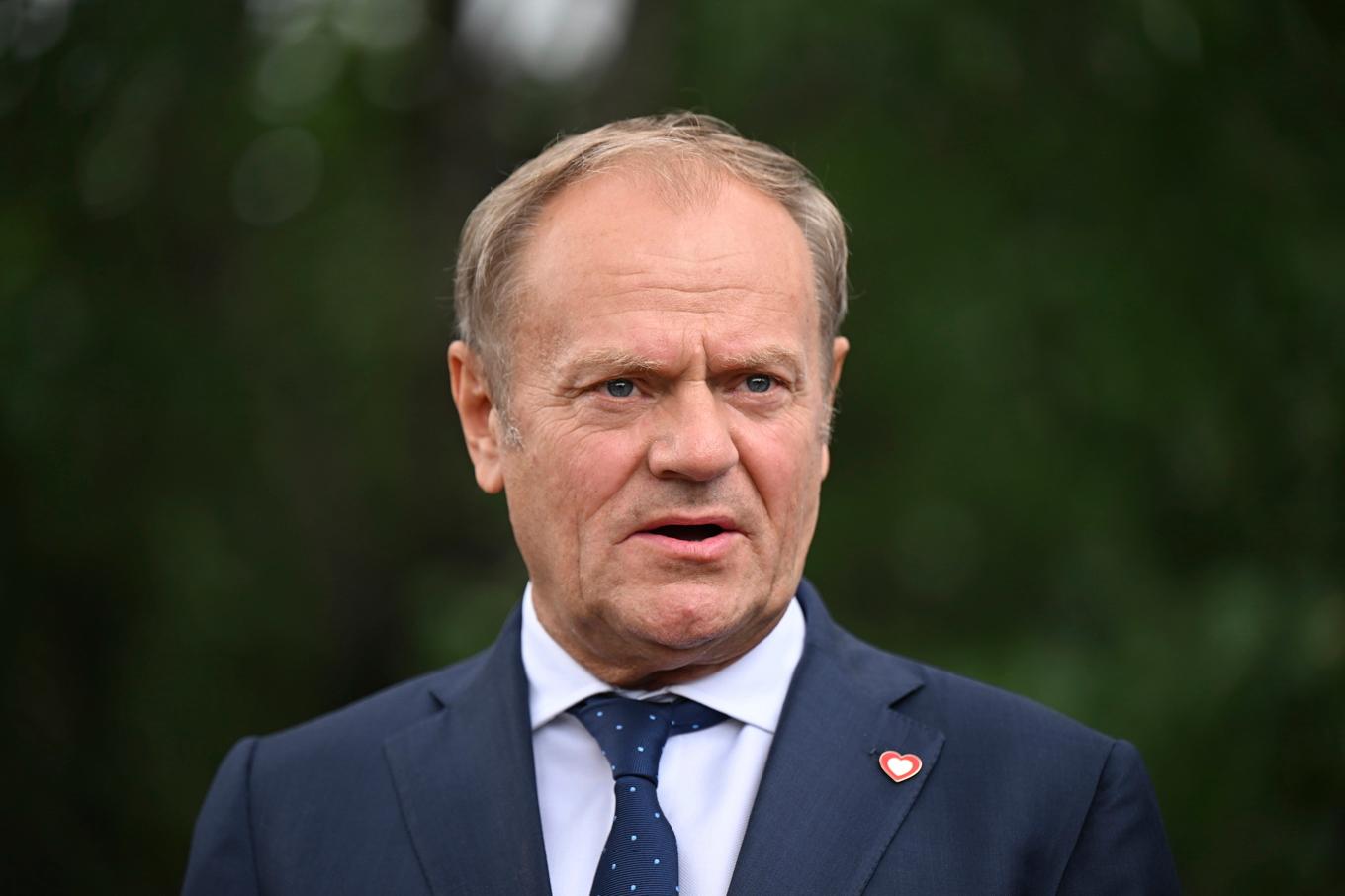 Polens premiärminister Donald Tusk. Foto: Leon Neal/Pool via AP/TT