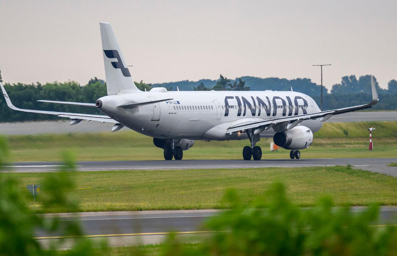 Enligt Finnair beräknas 14 000 passagerare beröras av måndagens flygstrejk. Arkivbild. Foto: Johan Nilsson/TT