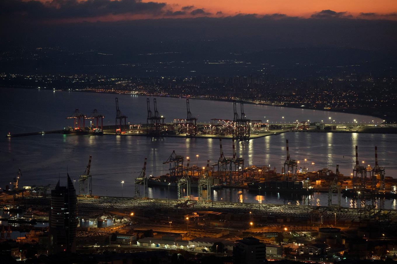 Hamnen i Haifa. Arkivbild. Foto: Leo Correa/AP/TT