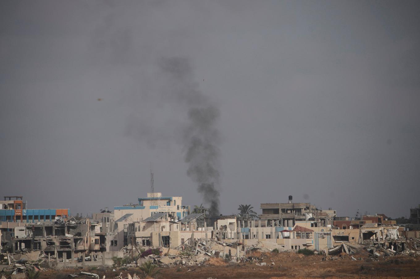Israel har utfört flygattacker mot bland annat staden Khan Younis de senaste dagarna. Foto: Ohad Zwigenberg/AP/TT
