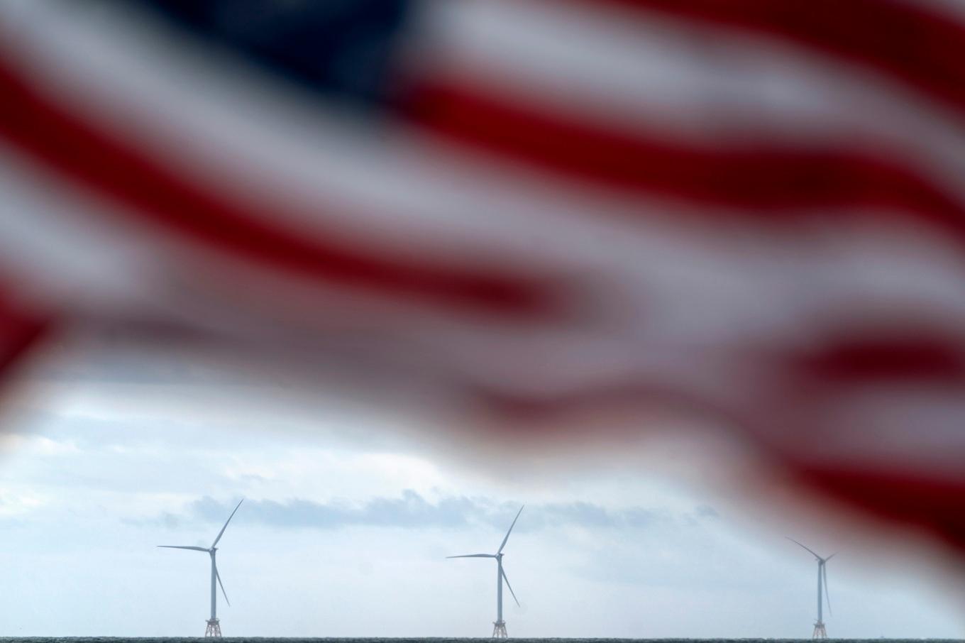 Norska Equinor får fortsätta bygga vindkraftspark utanför New York. Arkivbild. Foto: David Goldman/AP/TT