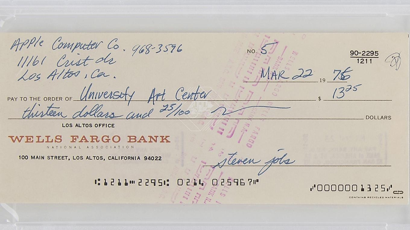 Your check is not in the mail! Foto: RR AUCTION