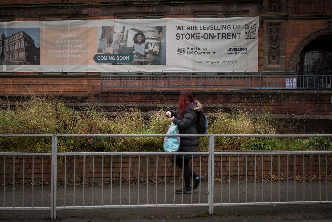 Unga britter blir allt mer benägna att helt hamna utanför arbetsmarknaden, ofta kopplat till psykisk ohälsa eller NPF-diagnoser. Bilden är från Stoke-on-trent. Foto: Christopher Furlong/Getty Images