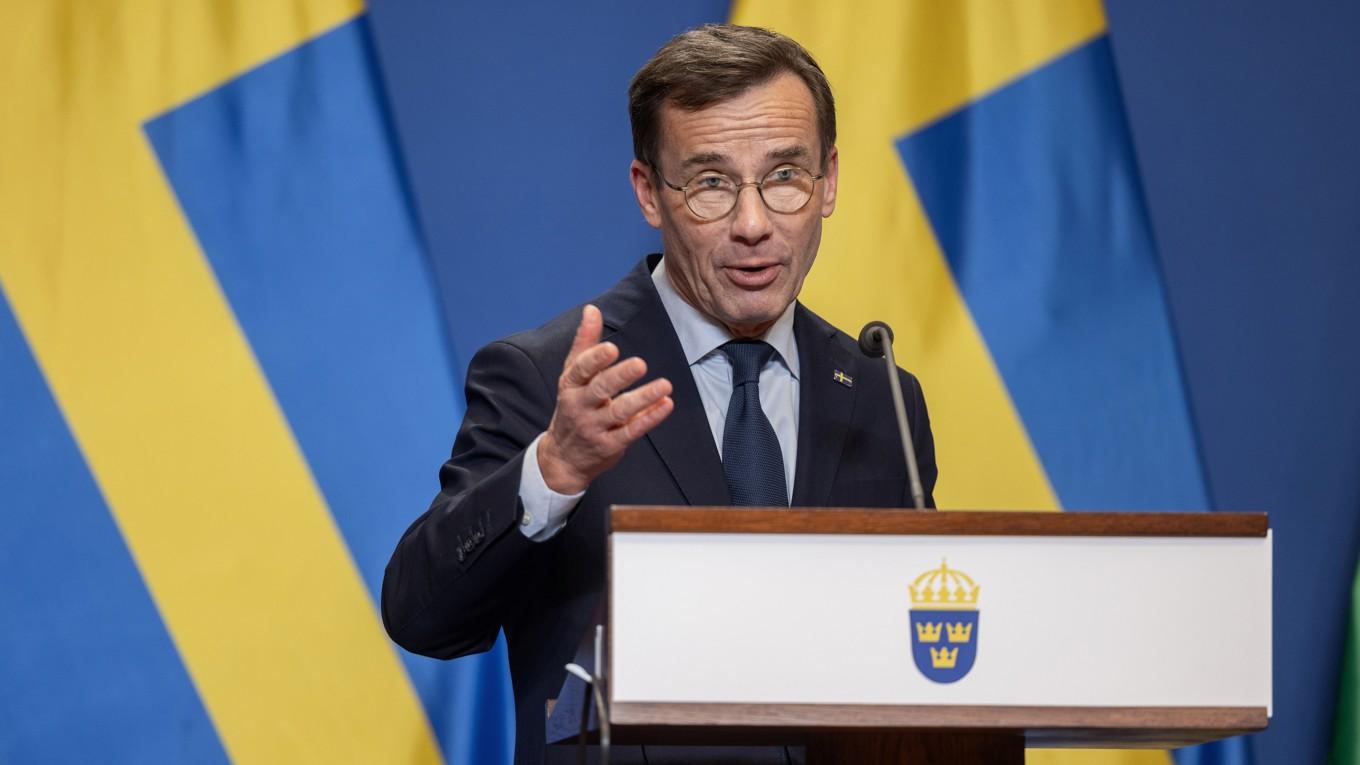 Statsminister Ulf Kristersson (M). Foto: Janos Kummer/Getty Images