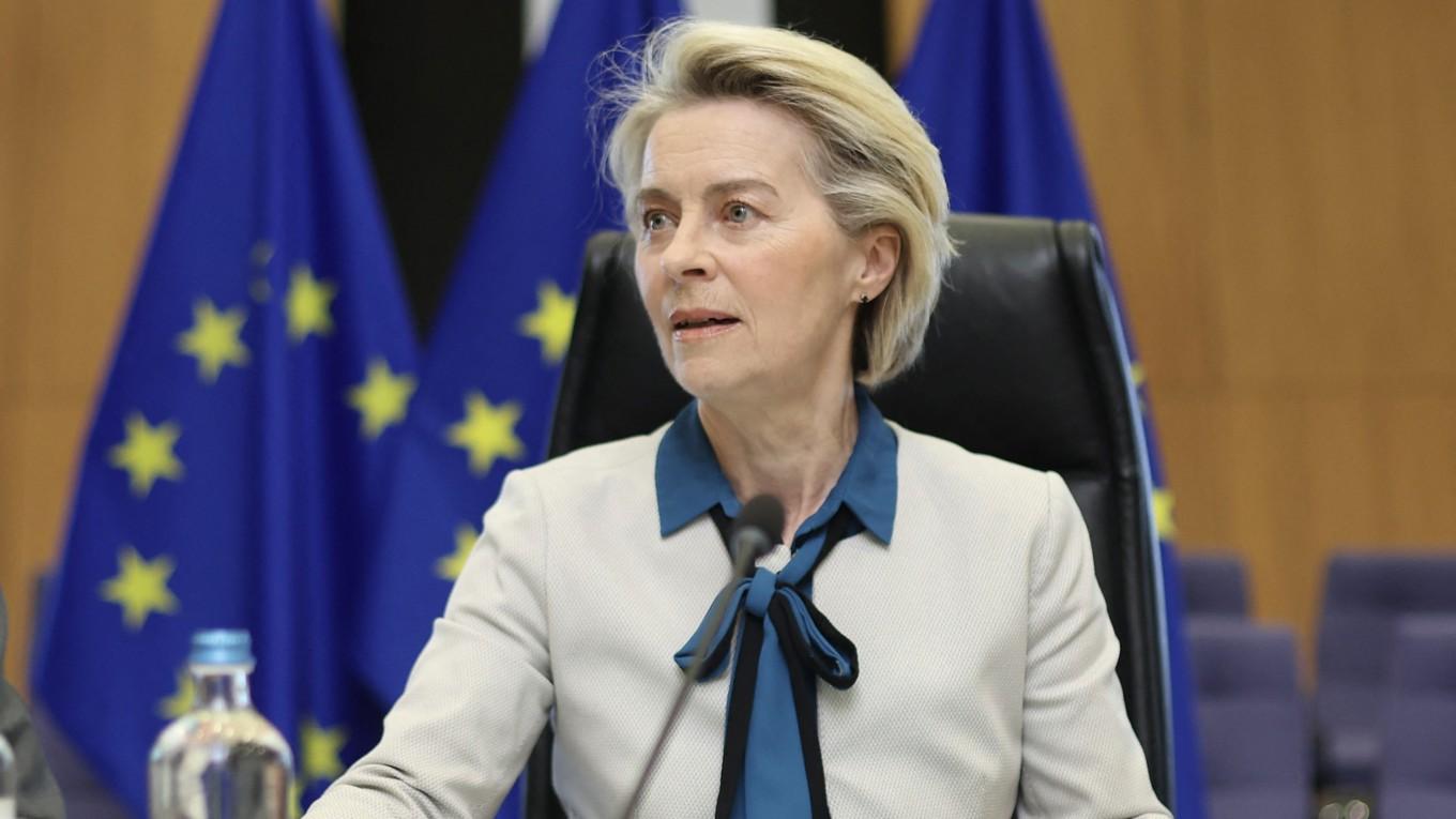 EU-kommissionens ordförande Ursula von der Leyen. Foto: Olivier Hoslet/AFP via Getty Images