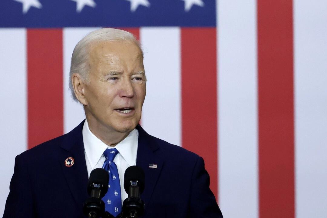 President Joe Biden håller ett anförande vid arbetsmarknadsdepartementet i Washington den 16 december 2024. Foto: Kevin Dietsch/Getty Images
