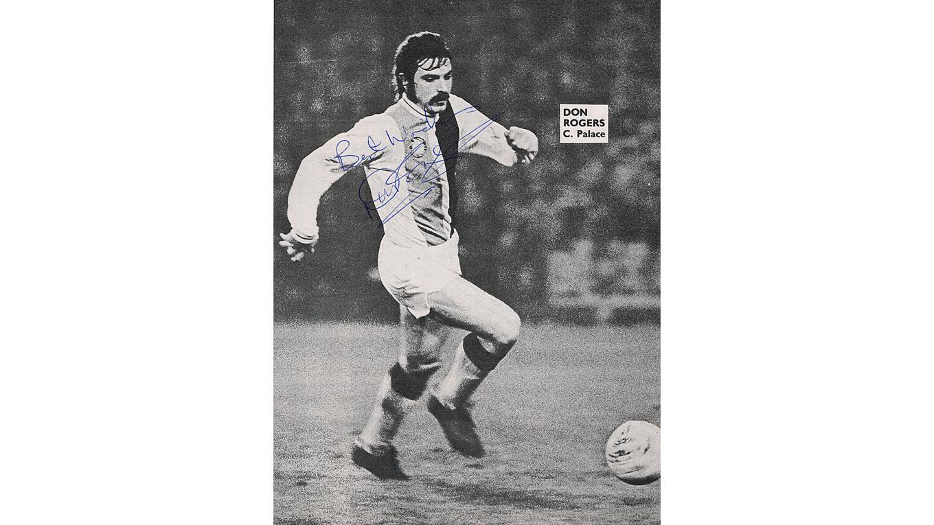Don Rogers, yttern som förstörde en tolvårings Tipsextralördag, på en signerad idolbild från 1973. Foto: Privat