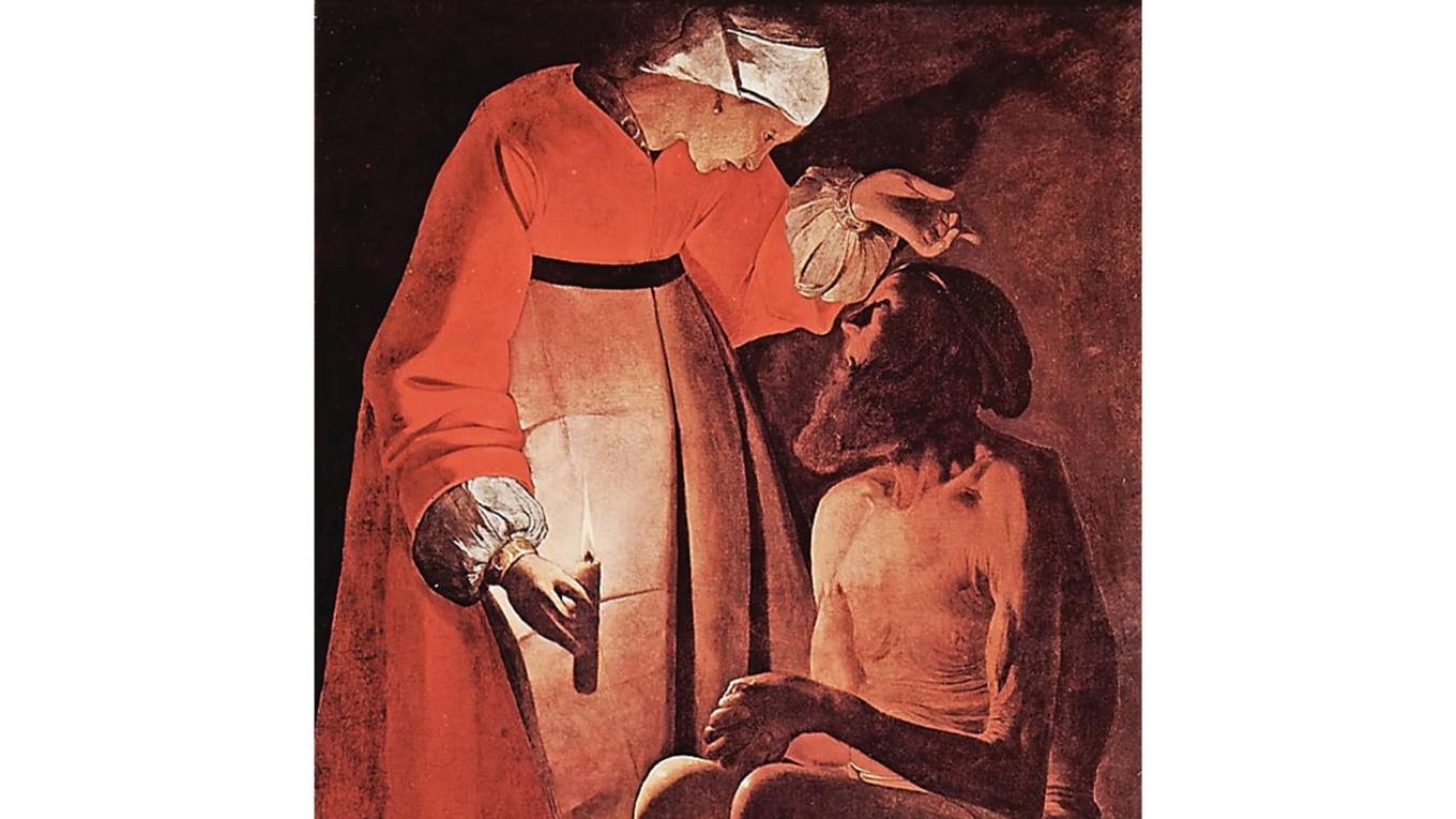 ”Job och hans fru”, målning av Georges de La Tour (1593–1652). Foto: Public Domain