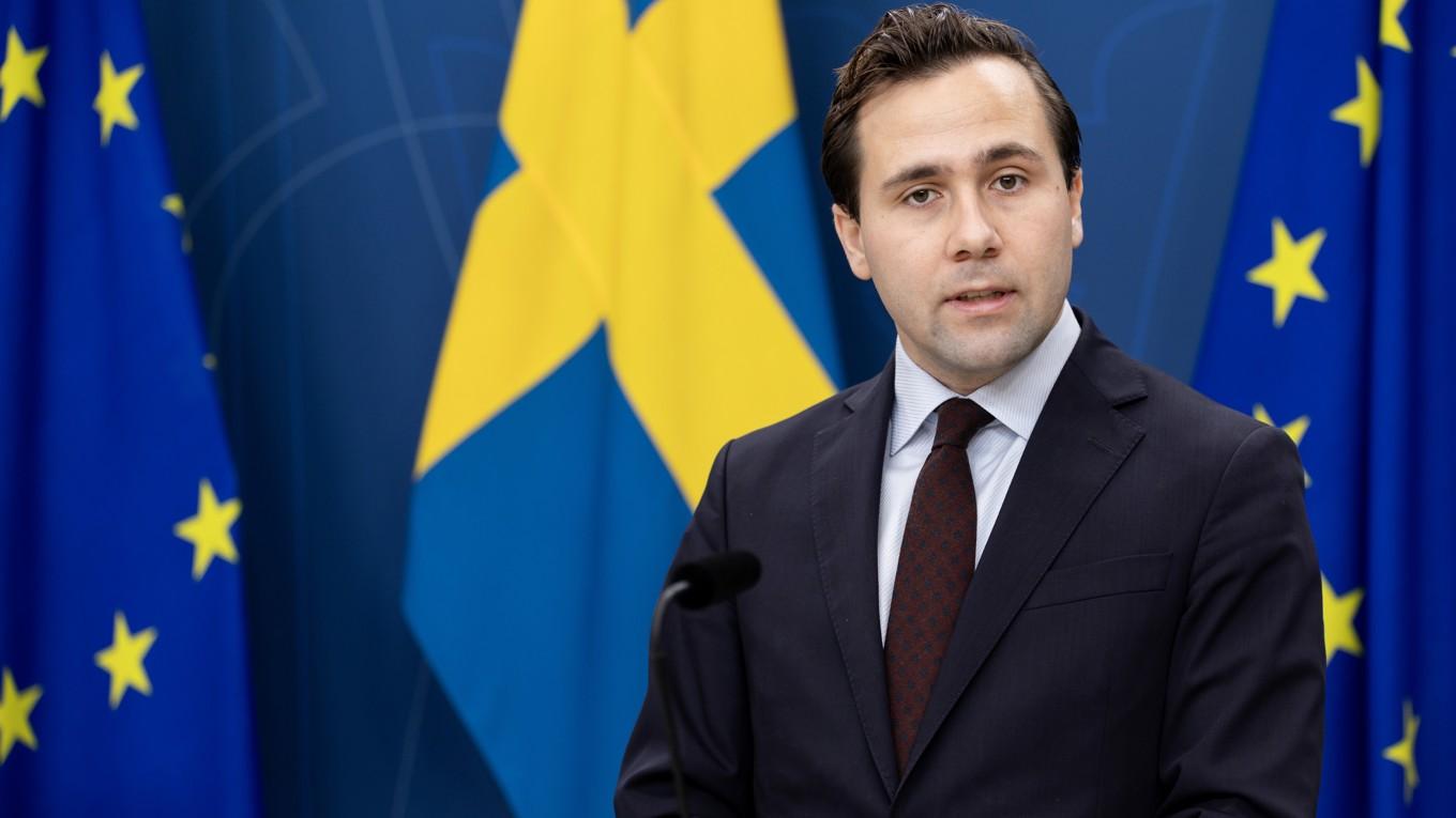 Bistånds- och utrikeshandelsminister Benjamin Dousa (M). Foto: Ninni Andersson/Regeringskansliet