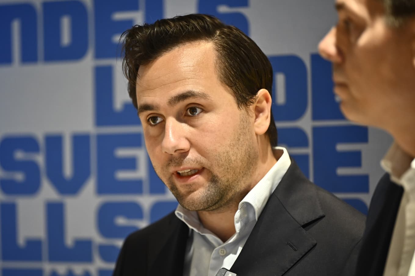 Utrikeshandelsminister Benjamin Dousa (M). Arkivbild. Foto: Christine Olsson/TT