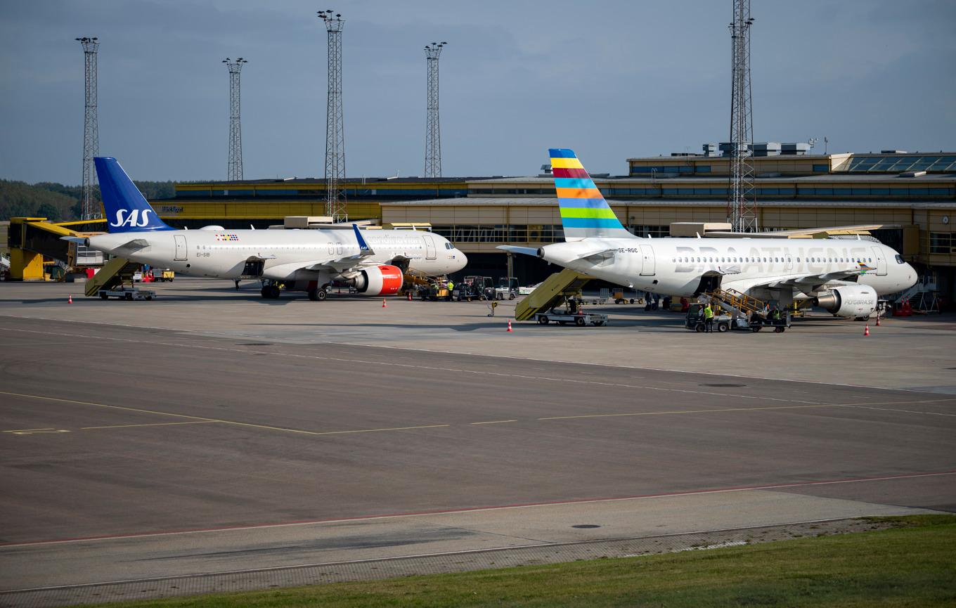 Mannen greps iklädd varselväst på Arlanda flygplats. Arkivbild. Foto: Johan Nilsson/TT