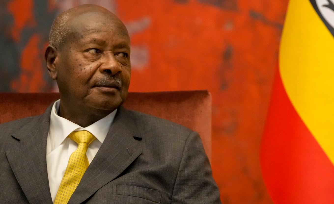 Ugandas nuvarande president Yoweri Museveni. Arkivbild. Foto: Darko Vojinovic/AP/TT