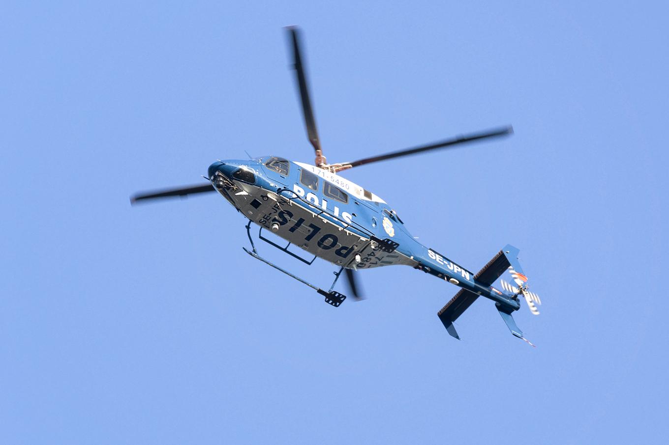 Polisen söker efter en försvunnen treåring i Värmland med hjälp av helikopter. Arkivbild. Foto: Mickan Mörk/TT