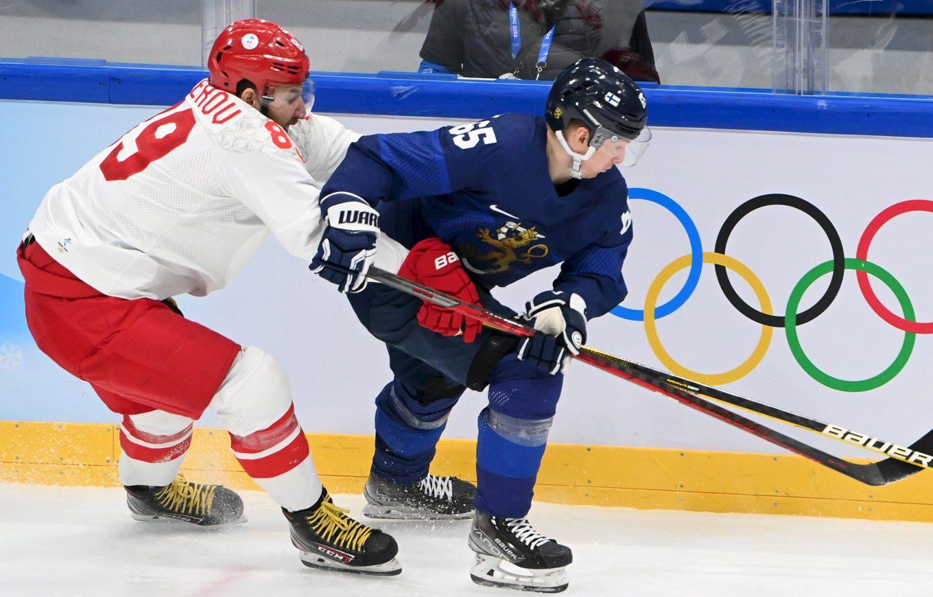 Ryssland förlorade OS-finalen mot Finland i Peking 2022. Arkivbild. Foto: Jussi Nukari/AP/TT