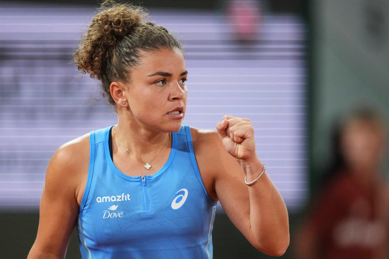 Fjolårsfinalisten Jasmine Paolini, Italien, är klar för tredje omgången i Franska mästerskapen. Foto: Christophe Ena/AP/TT