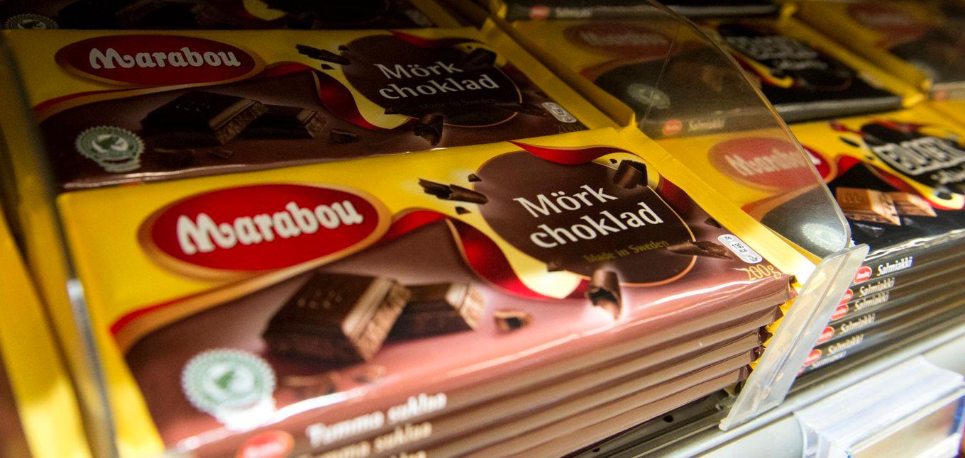 Marabous chokladkakor är ett hett byte för danska tjuvar. Foto: Bertil Enevåg Ericson/TT
