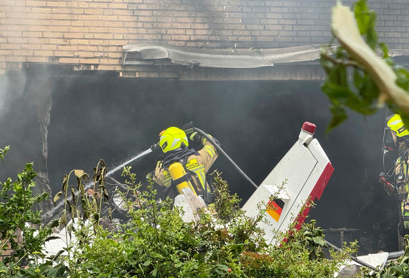 Orsaken till kraschen är oklar. Foto: Sascha Rixkens/DPA via AP/TT