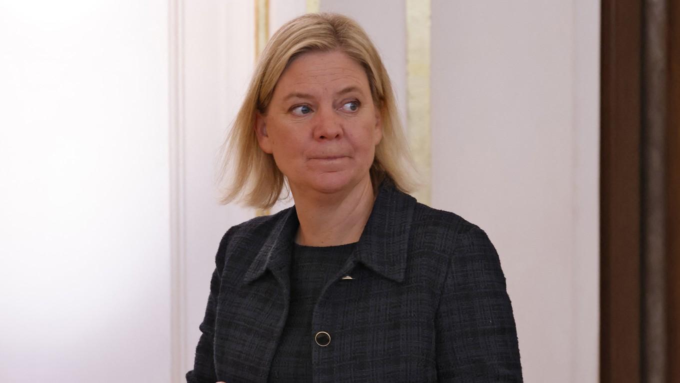 S-ledaren Magdalena Andersson. Foto: Ludovic Marin/AFP via Getty Images