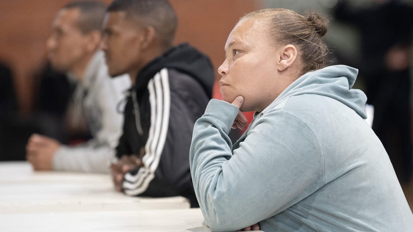 Racquel ”Kelly” Smith i domstolen i Saldanha Bay i Sydafrika den 29 maj. Foto: Rodger Bosch/AFP via Getty Images