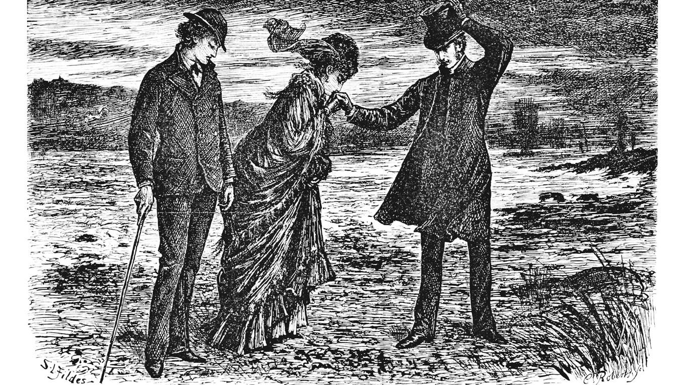 ”Mysteriet Edwin Drood”, illustration av Luke Fildes (1870). Foto: Natur & Kultur