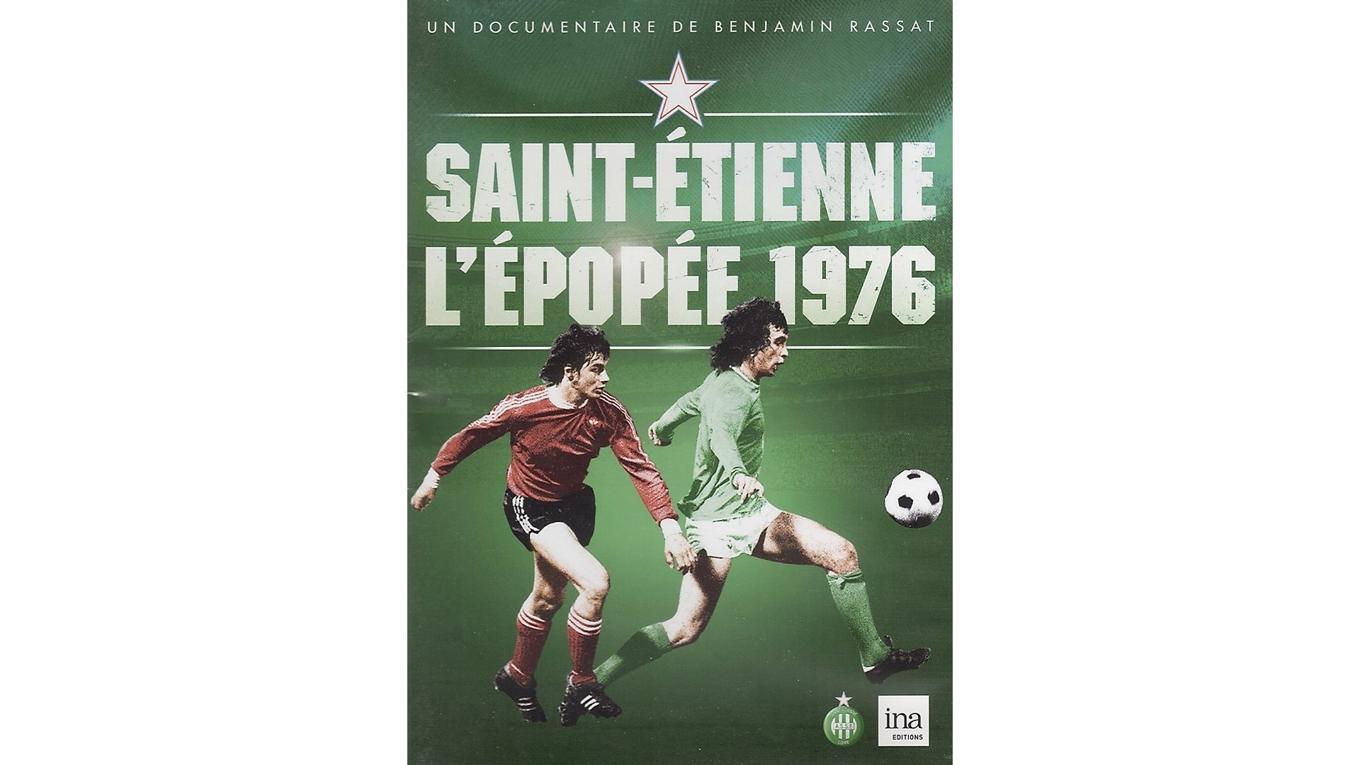 Dominque Rocheteau på språng i Europacupsemifinalen mot PSV Eindhoven 1976. Foto: Dvd-omslag
