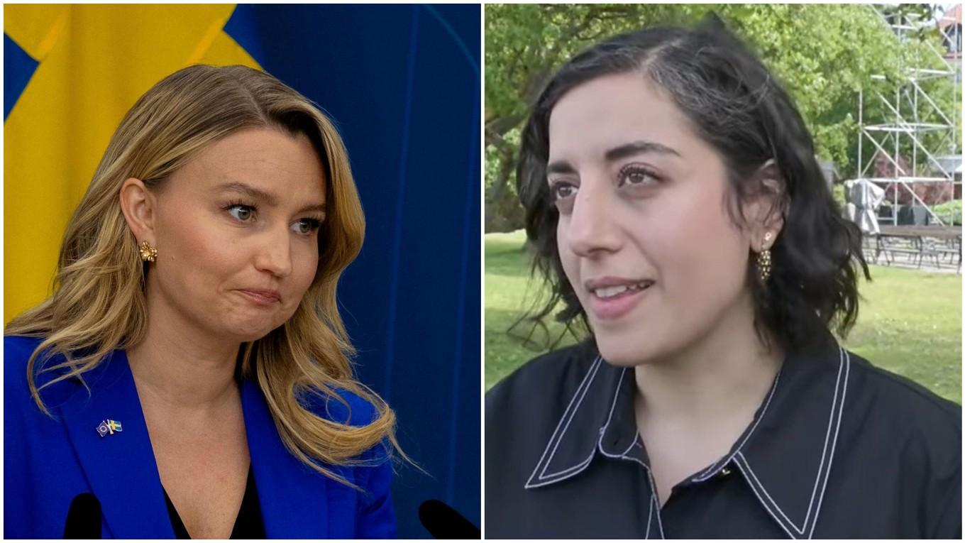 Ebba Busch och Simona Mohamsson, partiledare för Kristdemokraterna respektive Liberalerna.  Foto: Epoch Times