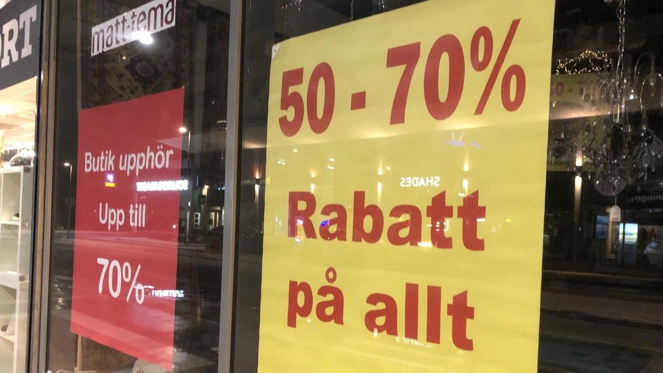Många butikslokaler gapar tomma i Stockholms län. Foto: Tony Lingefors