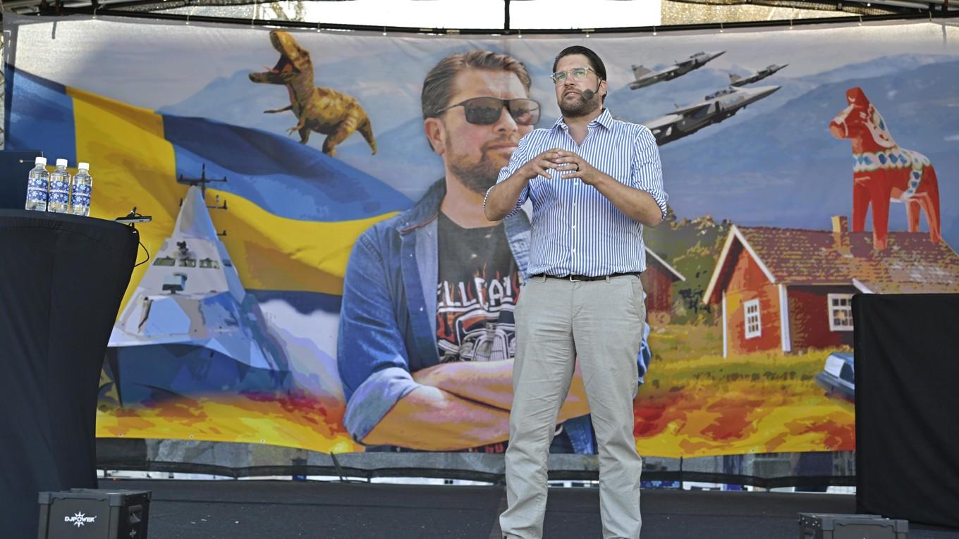 SD-ledaren Jimmie Åkesson. Foto: Roger Sahlström