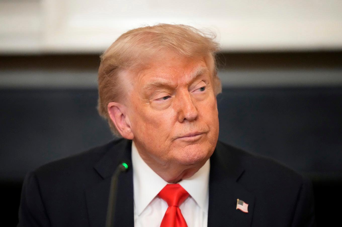 President Trump på en middag i Vita huset på torsdagen. Foto: Alex Brandon/AP/TT
