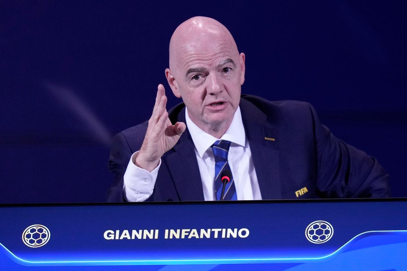 Fifas president Gianni Infantino under Fifa-kongressen i Paraguay i maj. Foto: Fernando Calistro/AP/TT