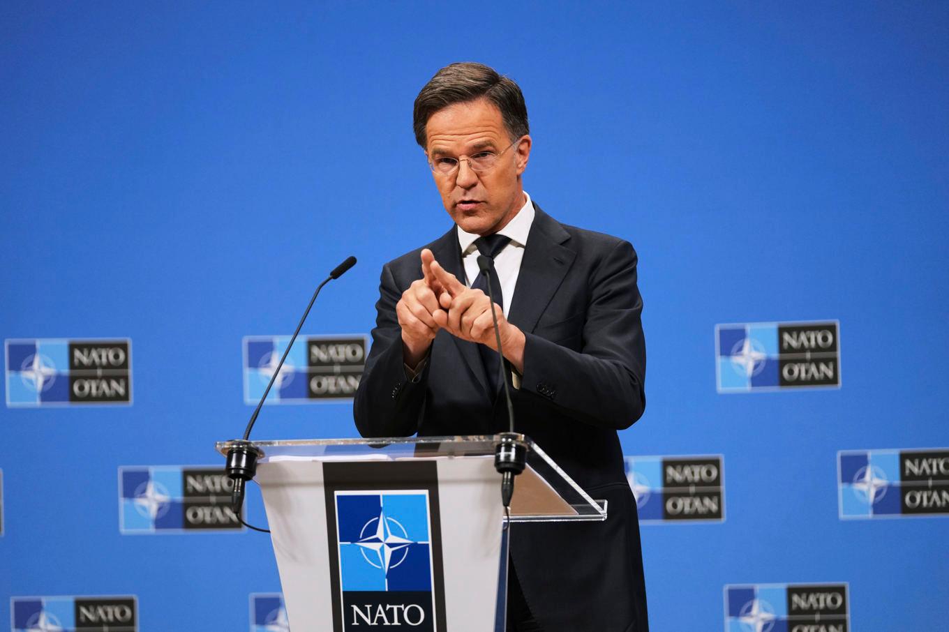 Natos generalsekreterare Mark Rutte förra veckan. Foto: Virginia Mayo/AP/TT