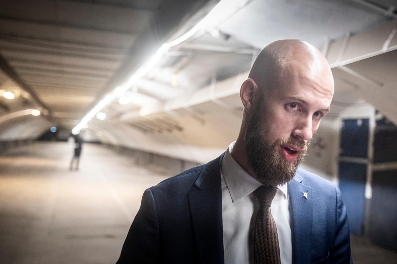 Moderaten Carl-Oskar Bohlin, minister för civilt försvar, tycker att aktivister beter sig som "oborstade gaphalsar". Arkivbild. Foto: Magnus Hjalmarson Neideman/SvD/TT