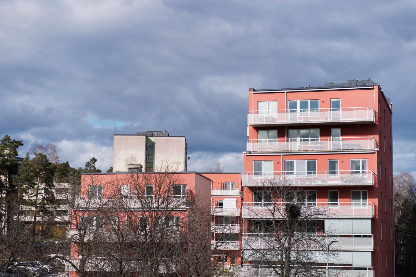 Kallt på marknaden för små bostadsrätter, visar SBAB/Boolis indikator Bomarknadstempen. Foto: Viktoria Bank/TT