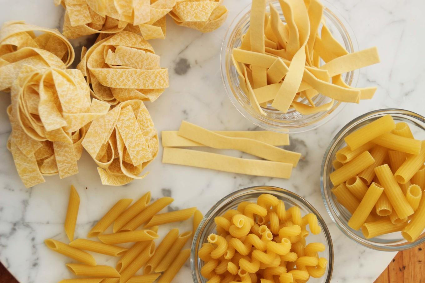 Pasta är en av de livsmedelsprodukterna som förfalskas mest. Arkivbild. Foto: Matthew Mead/AP/TT