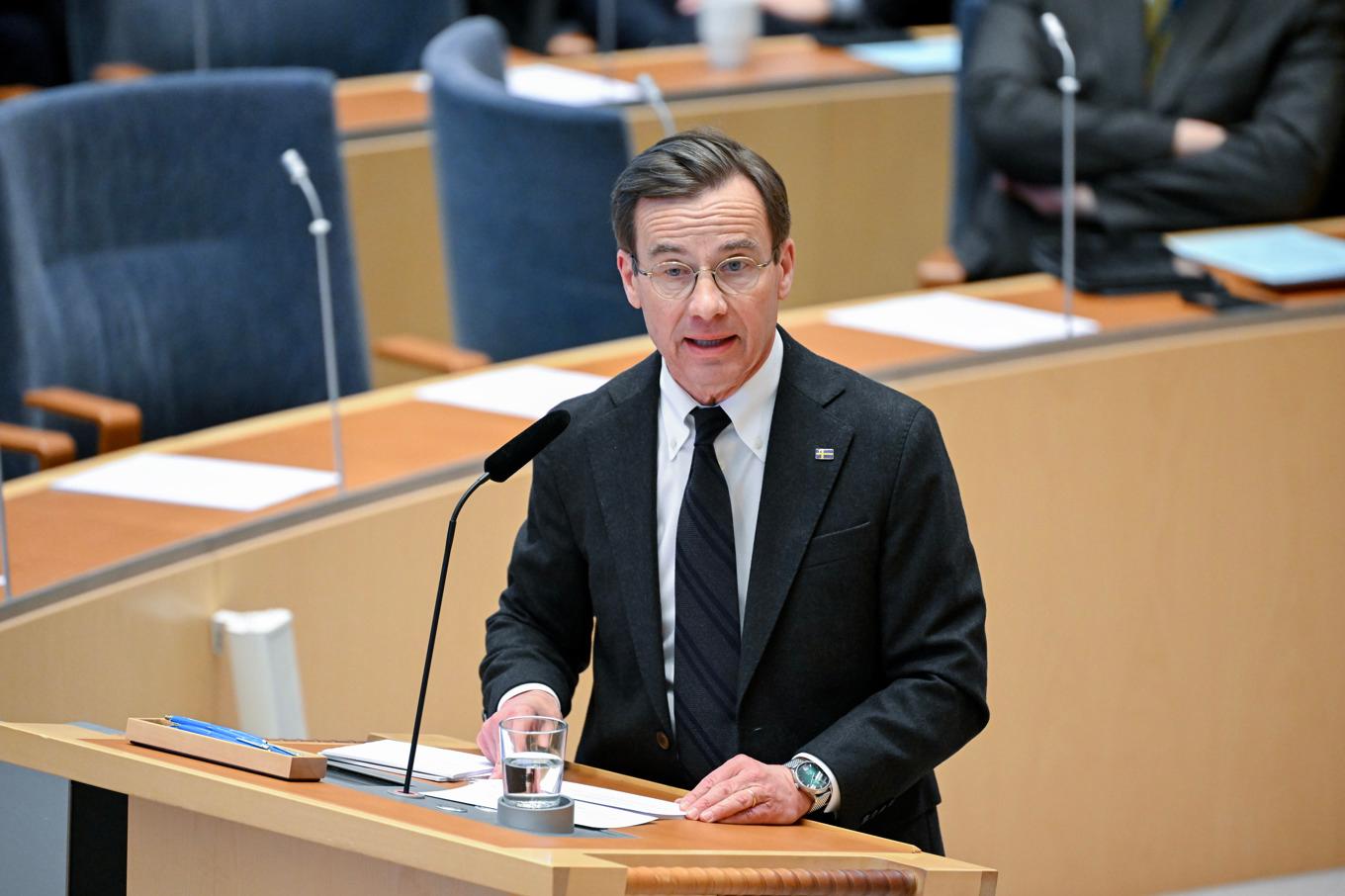 Statsminister Ulf Kristersson. Arkivbild. Foto: Jessica Gow/TT