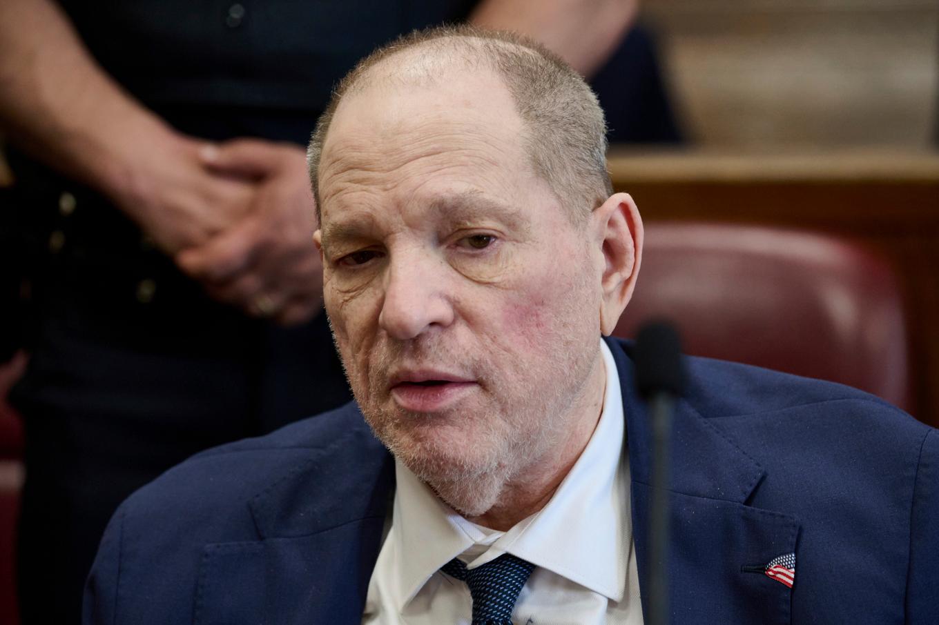 Harvey Weinstein under rättegången i New York. Foto: Curtis Means/Pool via AP/TT