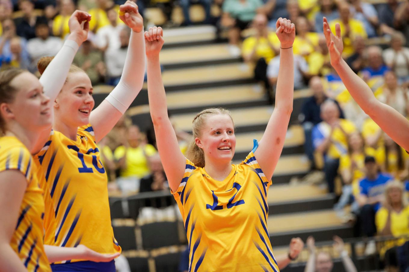 Sverige vann den näst sista gruppspelsmatchen mot Ukraina i Golden League. Arkivbild. Foto: Pavel Koubek/TT