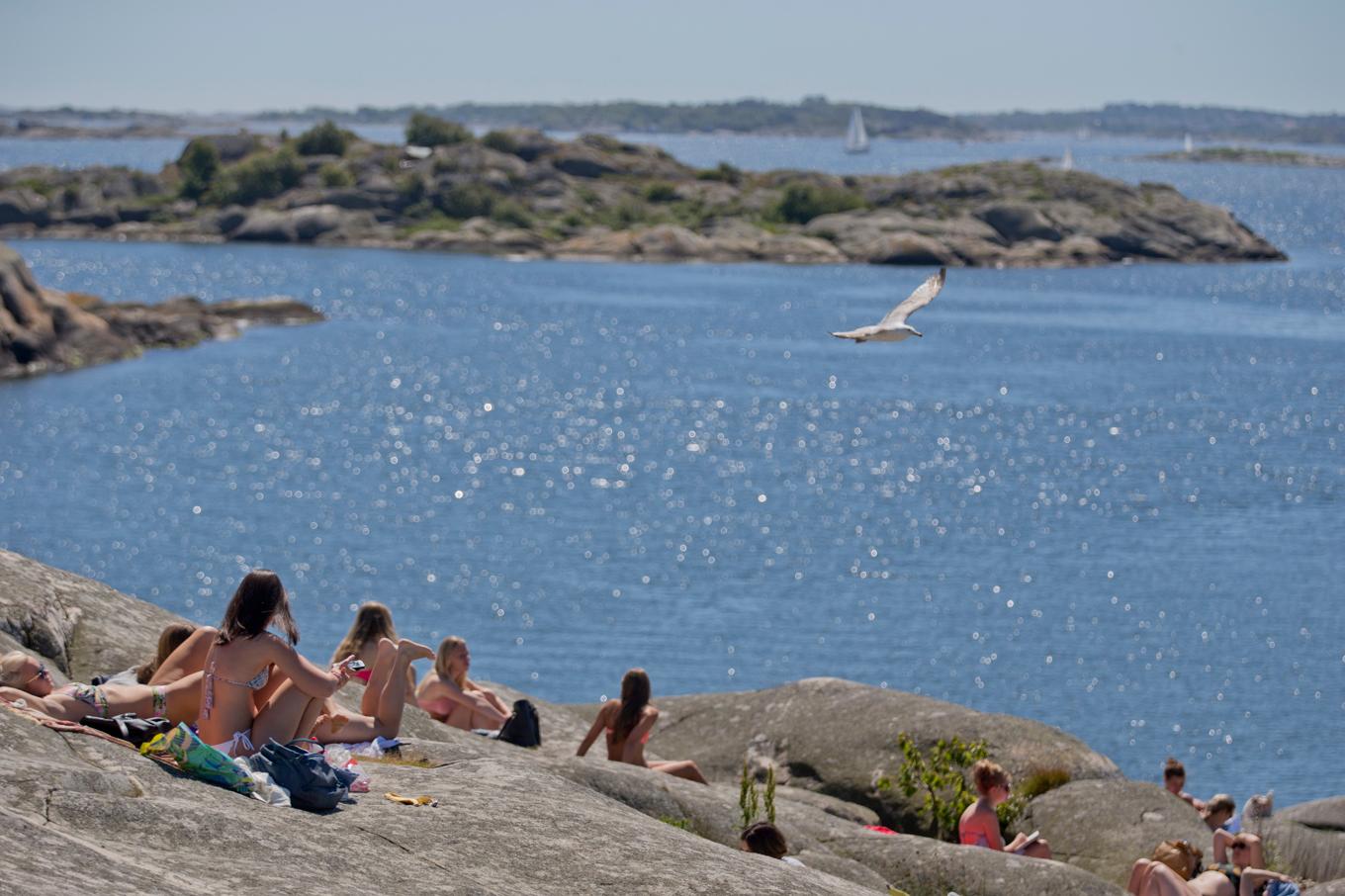 Helgen ser ut att bjuda på badväder. Arkivbild. Foto: Adam Ihse/TT