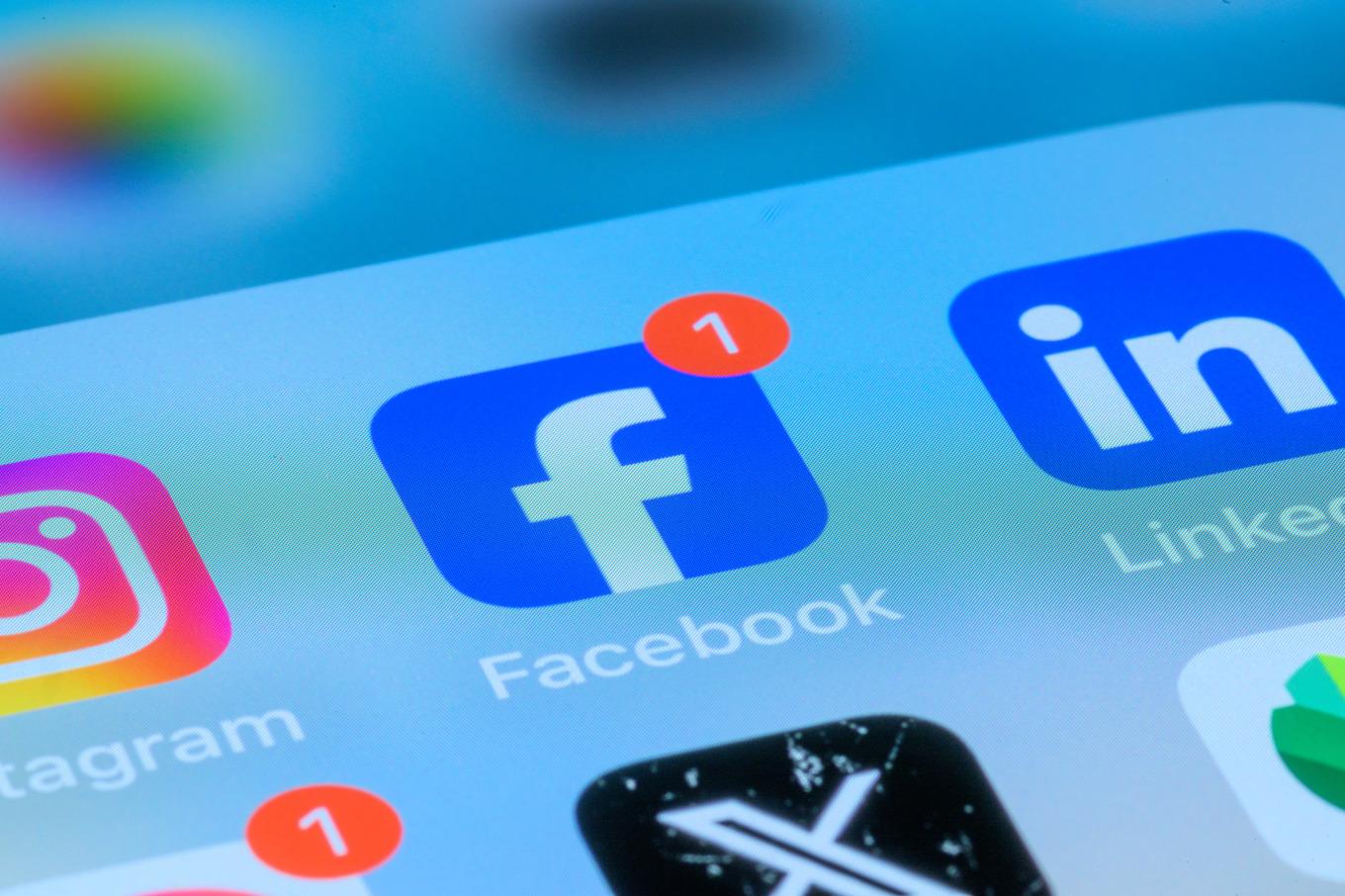 Läckan omfattar bland annat Facebook. Arkivbild. Foto: Magnus Lejhall/TT