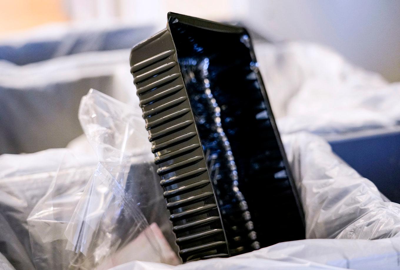 Stora mängder plast hamnade i blandat avfall, enligt rapporten. Arkivbild. Foto: Johan Nilsson/TT