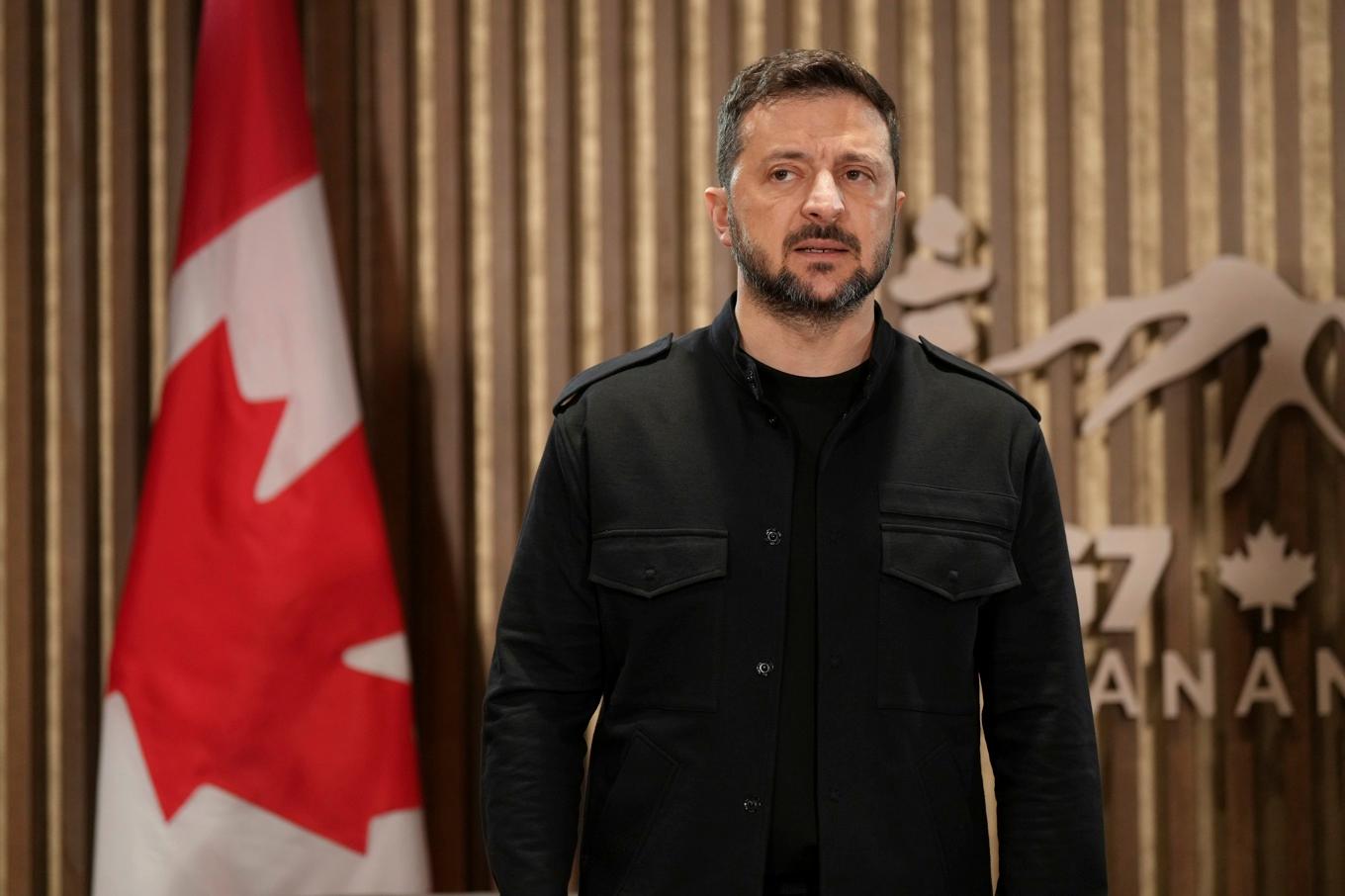 Ukrainias president Volodymyr Zelenskyj hävdar att att bolag från europeiska och asiatiska länder skickar materiel till Ryssland. Arkivbild. Foto: Darryl Dyck/The Canadian Press via AP/TT