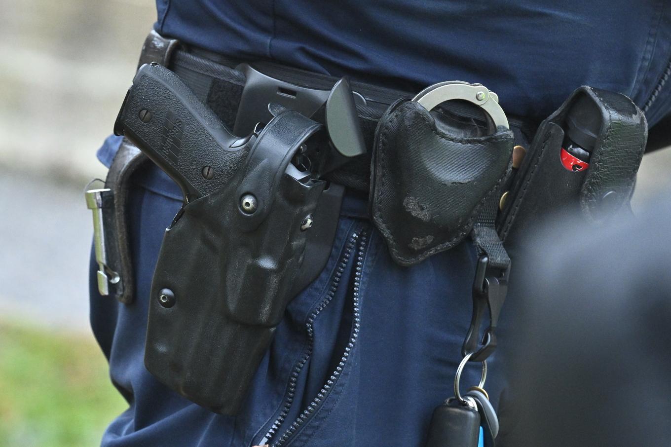 Polisen har spärrat av ett område i centrala Avesta. Arkivbild. Foto: Claudio Bresciani/TT