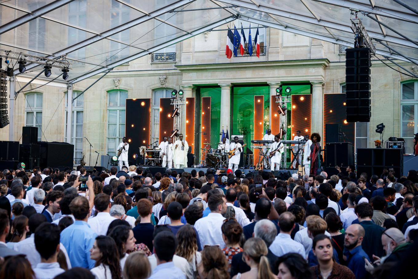 Bilden är tagen vid franska Fête de la musique 2022. Foto: Thomas Padilla/AP/TT