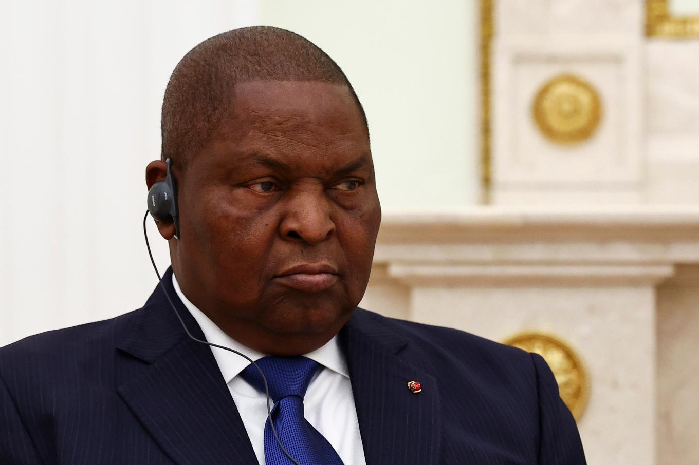 Centralafrikanska republikens president Faustin-Archange Touadera under ett besök i Moskva tidigare i år. Foto: Evgenia Novozhenina/AP/TT