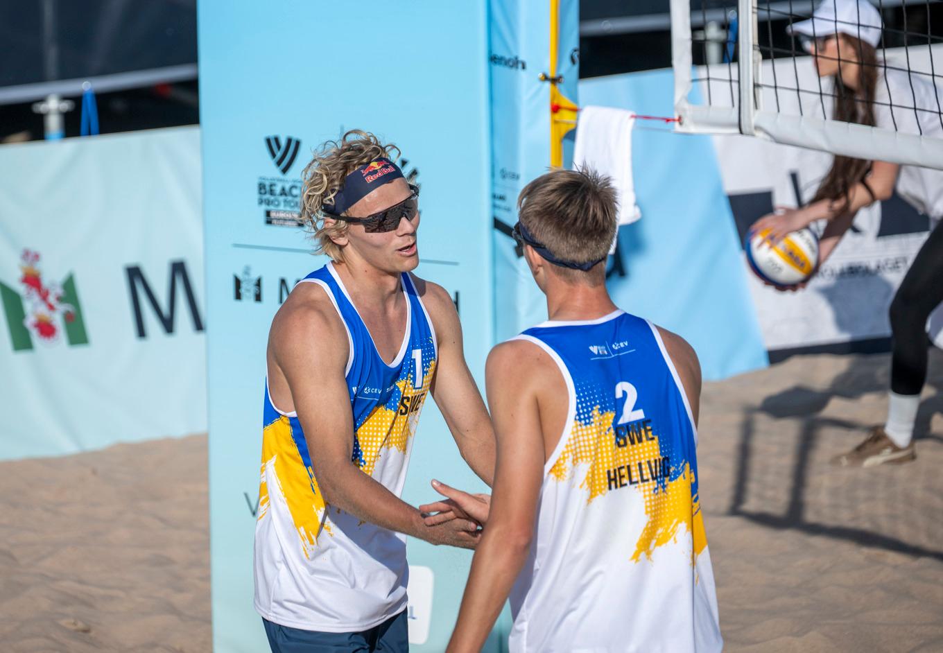 David Åhman och Jonatan Hellvig drar sig ur tävlingen i Polen. Foto: Johan Nilsson/TT