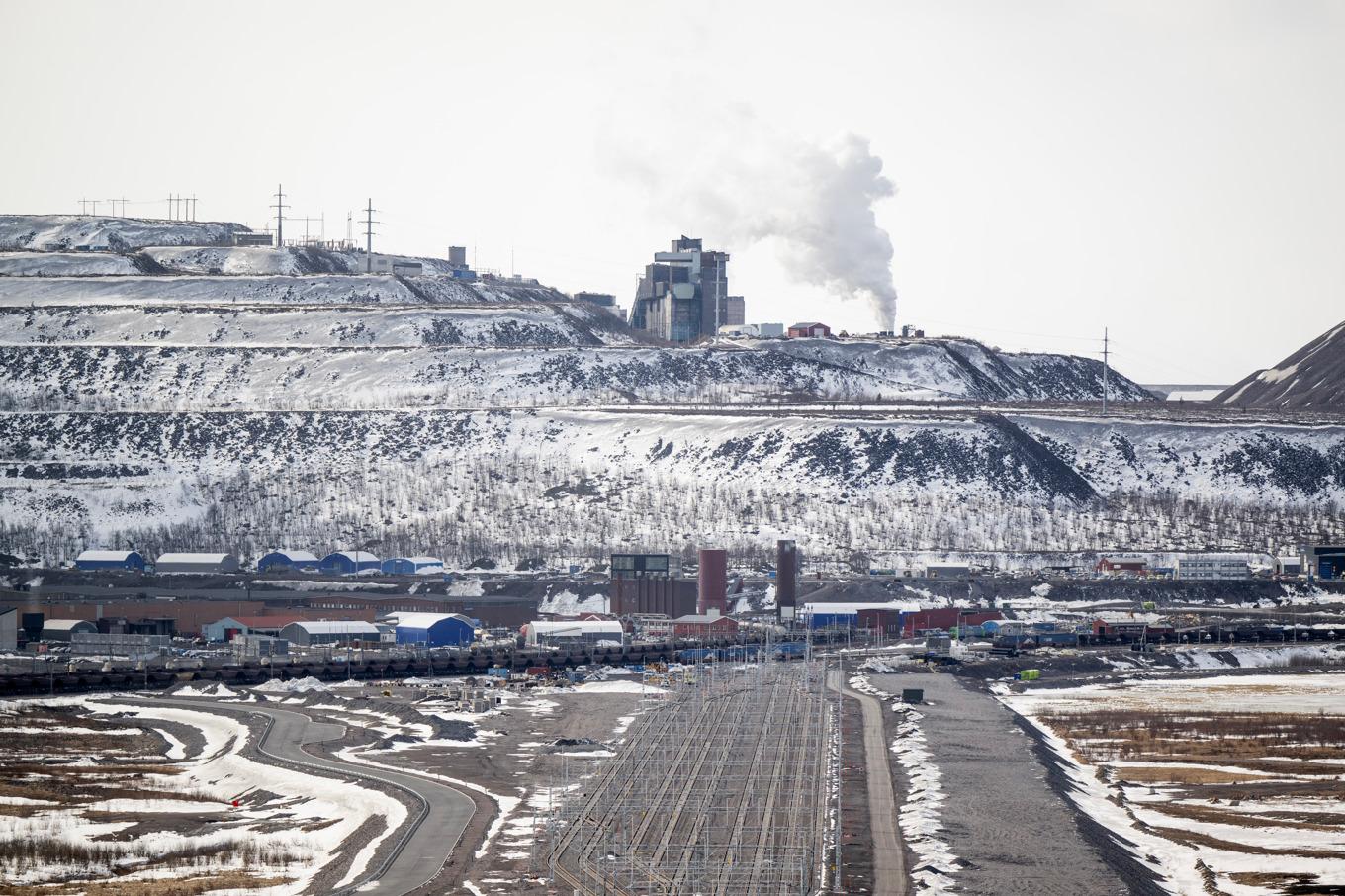 Översiktsbild av Statliga gruvjätten LKAB i Kiruna. Arkivbild. Foto: Christine Olsson/TT